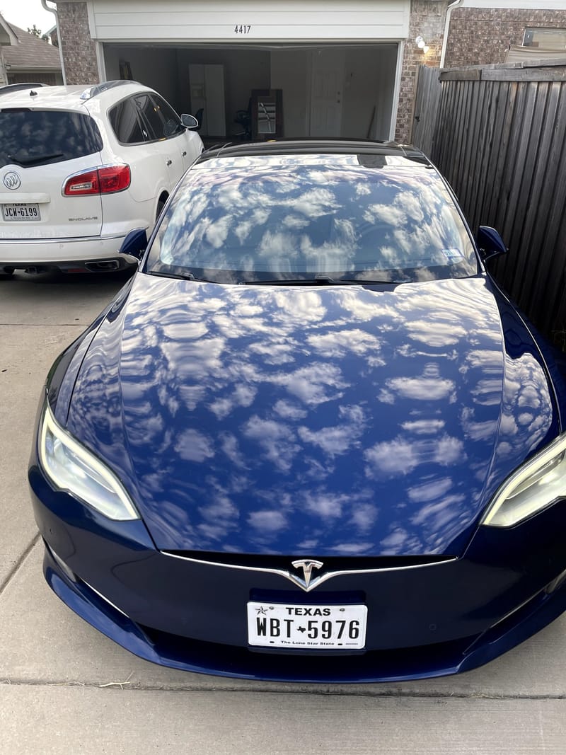 2018 Tesla Model S 100D Long Range Deep Blue Metallic Paint