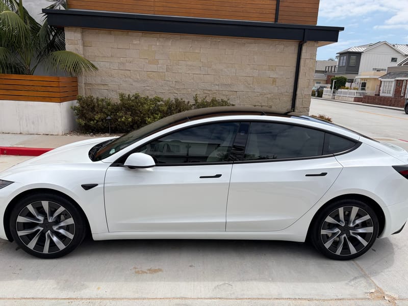 2024 Tesla Model 3 Long Range All-Wheel Drive Pearl White Paint