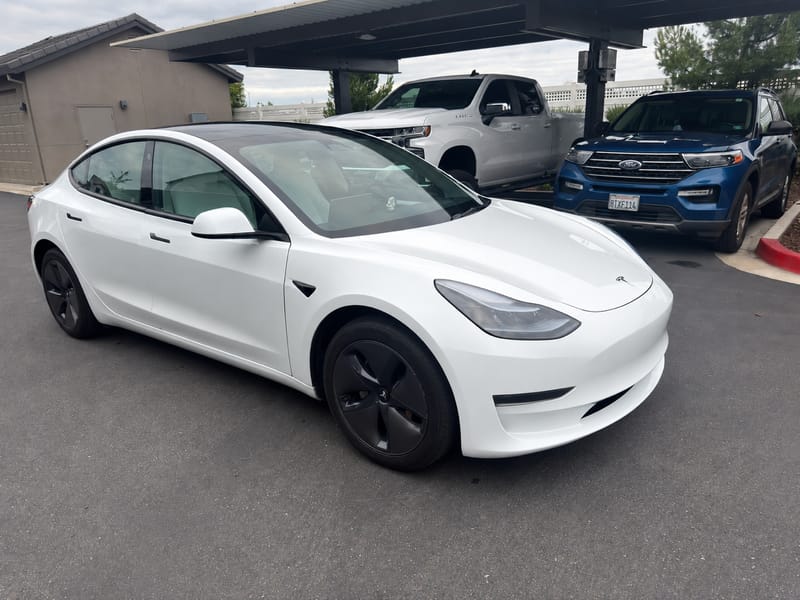 2023 Tesla Model 3 Model 3 Rear-Wheel Drive Pearl White Paint