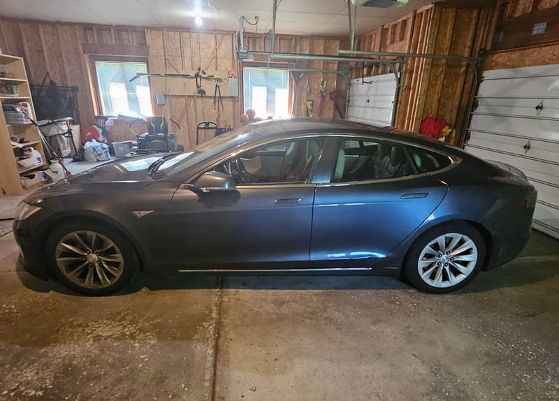 2016 Tesla Model S 90D Midnight Silver Metallic Paint