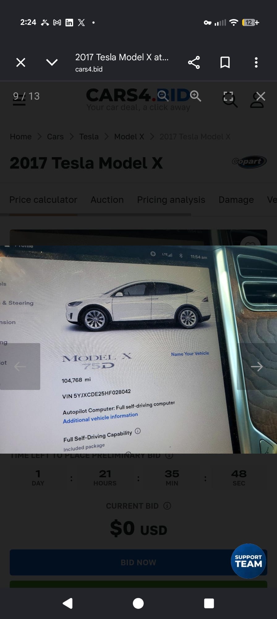 2017 Tesla Model X 75D — photo 2 of 4